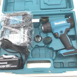 △△ MAITA 18V 充電式ヒートガン　充電器・BL1860B 充電回数1回　バッテリー1個・ケース付 HG181DZK ブルー Aランク
