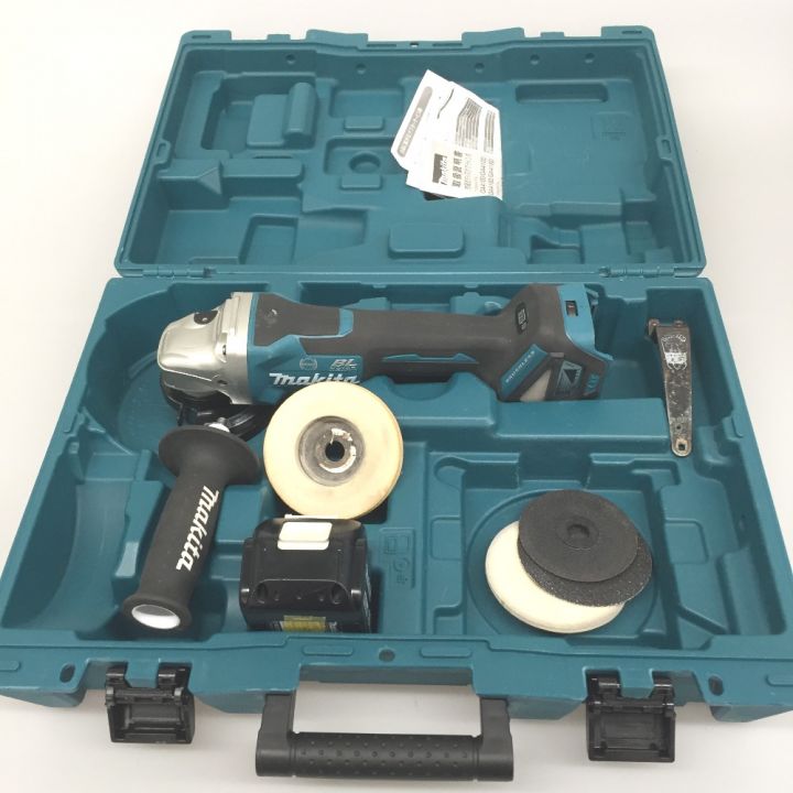 MAKITA マキタ 100ｍｍ ディスクグラインダー 18V BL1860B バッテリー×1 セット GA418  ブルー｜中古｜なんでもリサイクルビッグバン