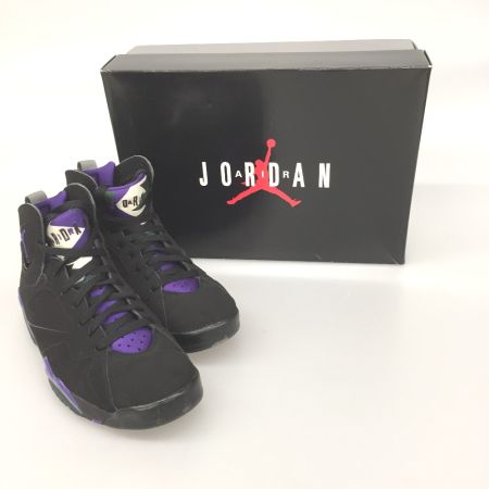  NIKE ナイキ スニーカー AIRJORDEN7 レトロ 28cm 304755-053 ブラック×パープル