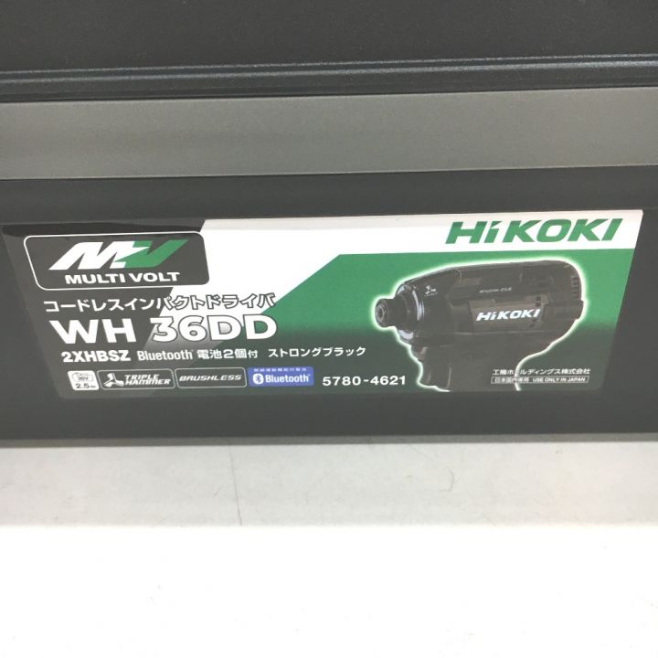 HiKOKI ハイコーキ 36V コードレスインパクトドライバ WH36DD2XHBSZ ブラック