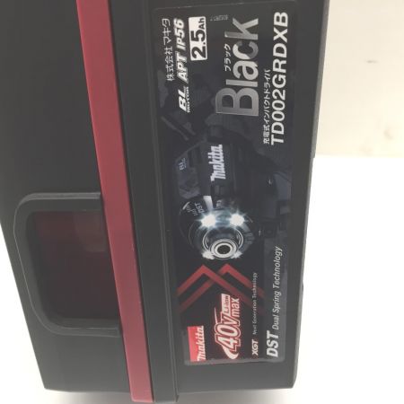  MAKITA マキタ 充電式インパクトドライバ　40Vmax2.5Ah バッテリ2本・充電器・ケース付 TD002GRDXB ブラック