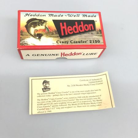  HEDDON ルアー ウッド マスキー Crazy Crawler 2150 外箱付属