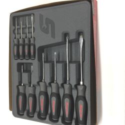 △△ Snap-on スナップオン ソフトグリップドライバー10点セット SGDX6040BDT グレー Bランク