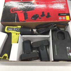 △△ Snap-on スナップオン 14.4v 3/8 インパクトレンチ　 充電器・充電池2個セット CTJ761AHV イエロー Bランク
