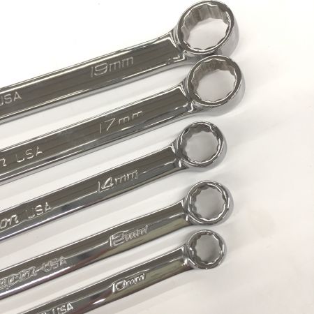 Snap-on スナップオン コンビネーションレンチ　5本セット SOEXM10/SOEXM12/SOEXM14/SOEXM17/SOEXM19