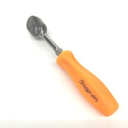 △△ Snap-on スナップオン 1/4(6.3sq)　ラチェットハンドル　旧ハードグリップ THLD72 オレンジ Aランク