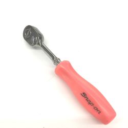 △△ Snap-on スナップオン 1/4dr ロングラチェット　クラシックグリップ　ラチェットハンドル THLD72 ピンク Aランク