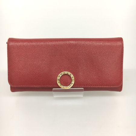  BVLGARI ブルガリ 長財布  クリップラージウォレット  レッド