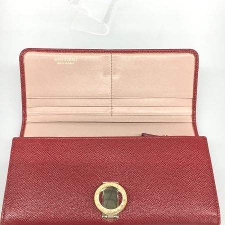  BVLGARI ブルガリ 長財布  クリップラージウォレット  レッド