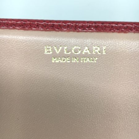  BVLGARI ブルガリ 長財布  クリップラージウォレット  レッド