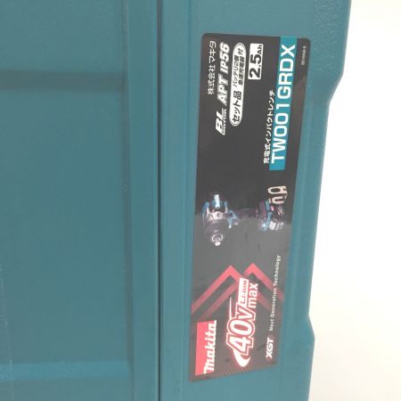  MAKITA マキタ 40V インパクトレンチ　バッテリーBL4025×2、充電器DC40RA、ケース付 TW001GRDX ブルー