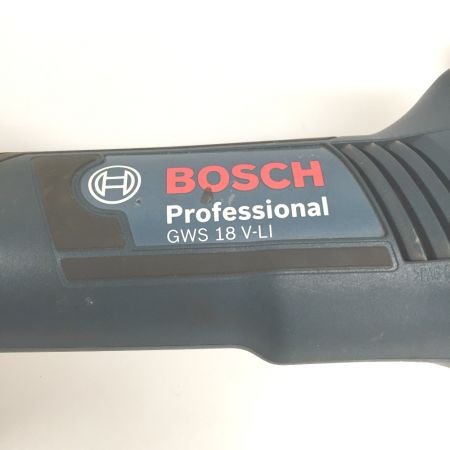  BOSCH ボッシュ Professional 18v　ディスクグラインダー　充電器・充電池1個・ケース付 gws 18v-li ブルー