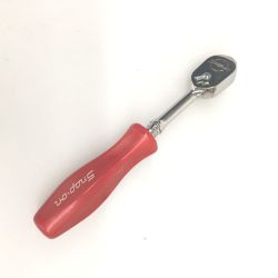 △△ Snap-on スナップオン スナップオン 1/4(6.3sq)　ラチェットハンドル　旧ハードグリップ  THLD72 レッド Bランク