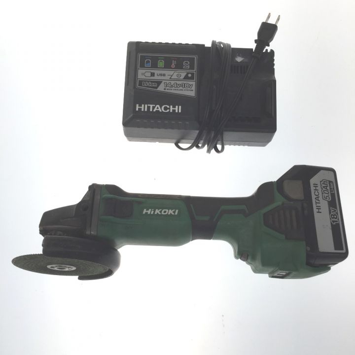 HiKOKI ハイコーキ 充電式 ディスクグラインダー 18v G18DBVL グリーン （充電器・充電池1個付）｜中古｜なんでもリサイクルビッグバン