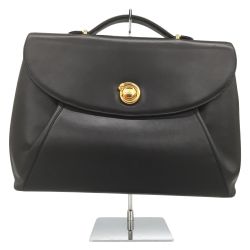 △△ Cartier カルティエ パンテール ブリーフ ケース  バッグ レザー ゴールド金具 ブラック Bランク