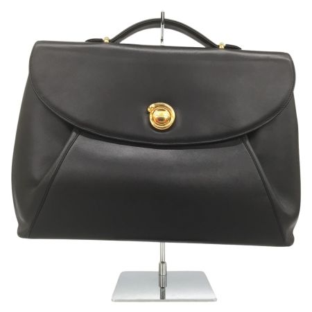  Cartier カルティエ パンテール ブリーフ ケース  バッグ レザー ゴールド金具 ブラック