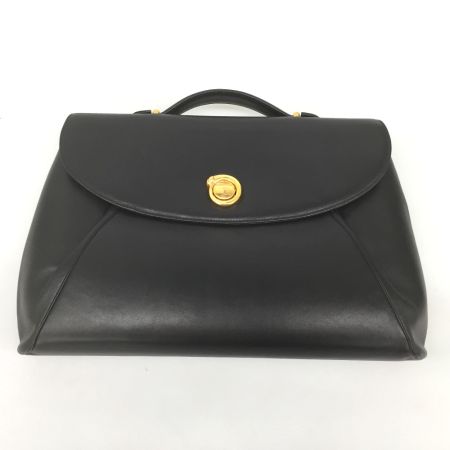 Cartier カルティエ パンテール ブリーフ ケース  バッグ レザー ゴールド金具 ブラック