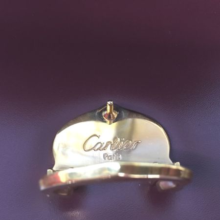  Cartier カルティエ マストライン 自立型 ハンドバッグ　一部保護フィルム有 ボルドー