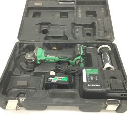 △△ HiKOKI ハイコーキ 100mm 36v　ディスクグラインダー　充電器・充電池1個・ケース付 G3610DA グリーン Bランク