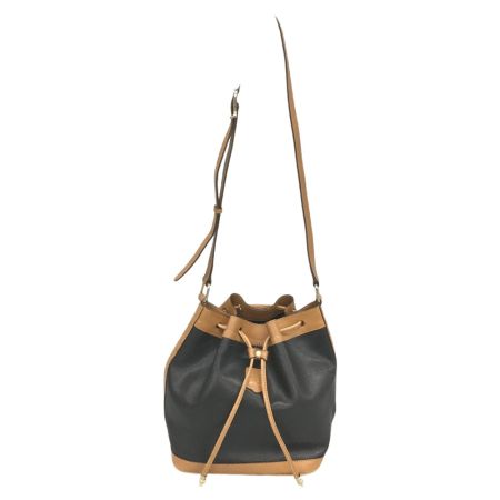  CELINE セリーヌ トリオンフ レザー巾着型 ショルダーバッグ　ヴィンテージ