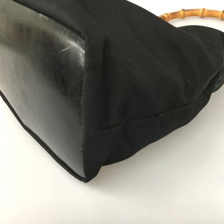  GUCCI グッチ バンプー ハンドバッグ ナイロン 000-1998-0531 ブラック