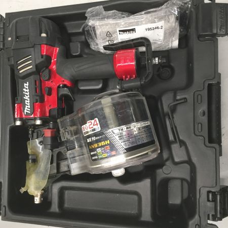  MAKITA マキタ 高圧エア釘打ち ワイヤ釘45-90ｍｍ シート釘45-75ｍｍ AN936H レッド×ブラック