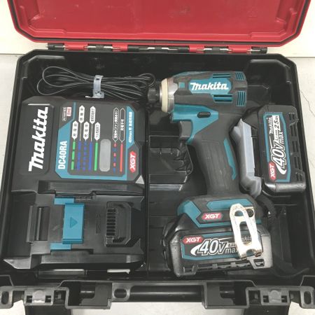  MAKITA マキタ インパクトドライバ 40v 充電器・充電池2個・ケース付 TD001GRDX