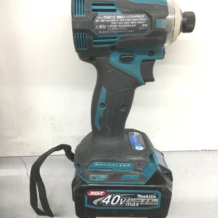  MAKITA マキタ インパクトドライバ 40v 充電器・充電池2個・ケース付 TD001GRDX