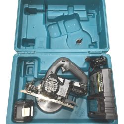△△ MAKITA マキタ 18V　125mm　充電式マルノコ  充電器・バッテリーBL1860B　1個・ケース付 HS471DRGB Bランク