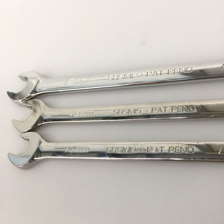 Snap-on スナップオン オープンエンドスピードレンチ SRSM10/SRSM12/SRSM13/SRSM14/SRSM15/SRSM17  6本セット