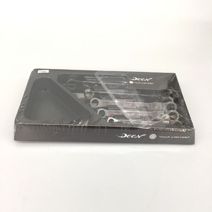 Deen ボックスエンドラチェットメガネレンチ DNM05FGWset 5本セット 