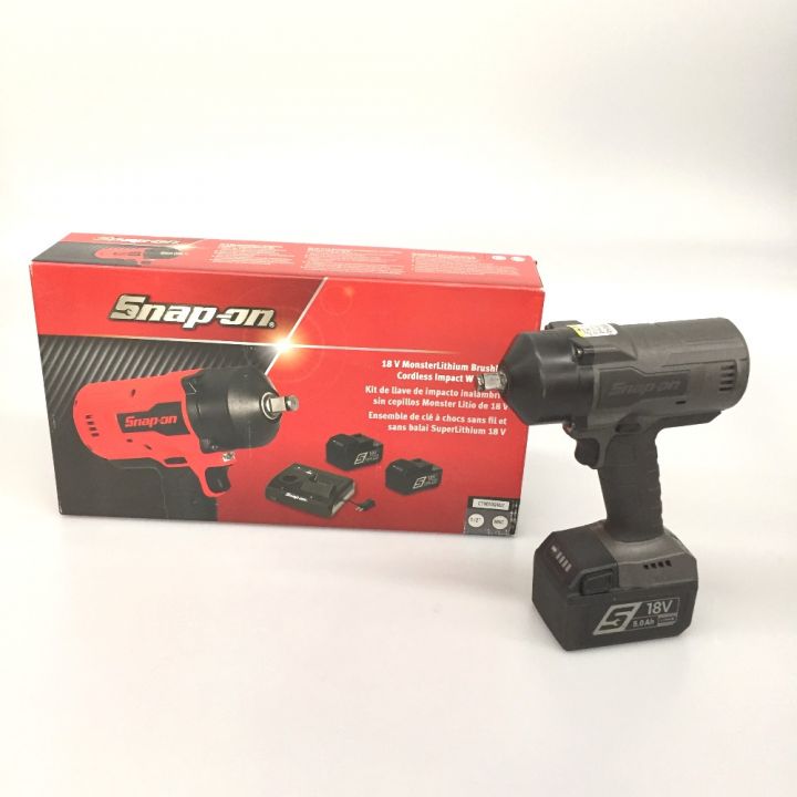 Snap-on スナップオン 充電式インパクトレンチ 1/2 18v CT9050GMJ2 ブラック (充電 器・充電池2個・外箱付)｜中古｜なんでもリサイクルビッグバン