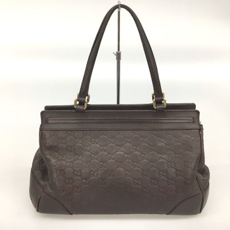  GUCCI グッチ グッチシマ メイフェア リボン ハンドバッグ 257063 ブラウン