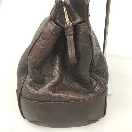  GUCCI グッチ グッチシマ メイフェア リボン ハンドバッグ 257063 ブラウン