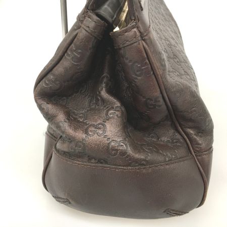  GUCCI グッチ グッチシマ メイフェア リボン ハンドバッグ 257063 ブラウン