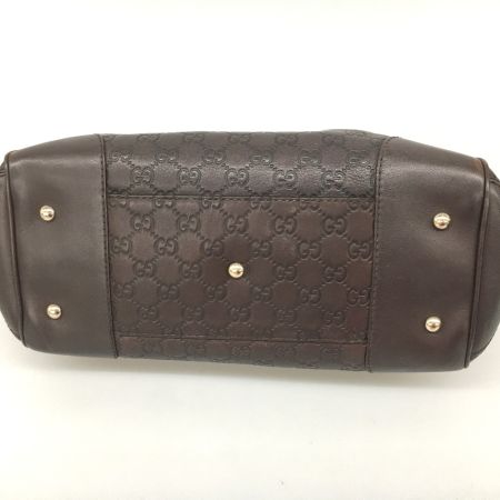  GUCCI グッチ グッチシマ メイフェア リボン ハンドバッグ 257063 ブラウン