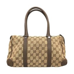 △△ GUCCI グッチ GG柄ミニボストンバッグ キャンバス×レザー 0010851 Cランク