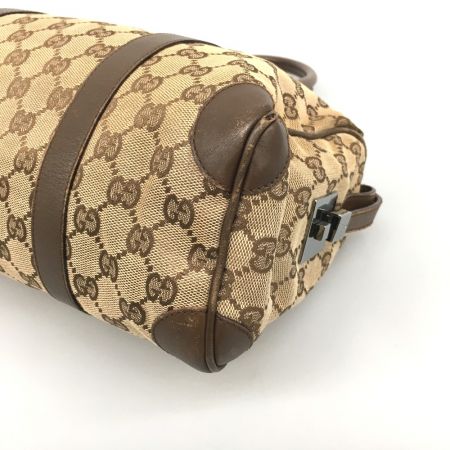  GUCCI グッチ GG柄ミニボストンバッグ キャンバス×レザー 0010851