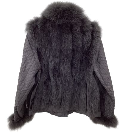 SAGA FOX サガフォックス レディース 毛皮 リバーシブル ジャケット SIZE M～L NF930521 グレー