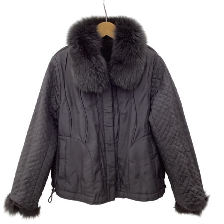 SAGA FOX サガフォックス レディース 毛皮 リバーシブル ジャケット SIZE M～L NF930521 グレー