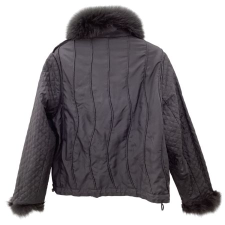 SAGA FOX サガフォックス レディース 毛皮 リバーシブル ジャケット SIZE M～L NF930521 グレー