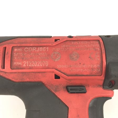  Snap-on スナップオン コードレスドライバドリル 14.4v CDRJ861 レッド 充電器・充電池2個付