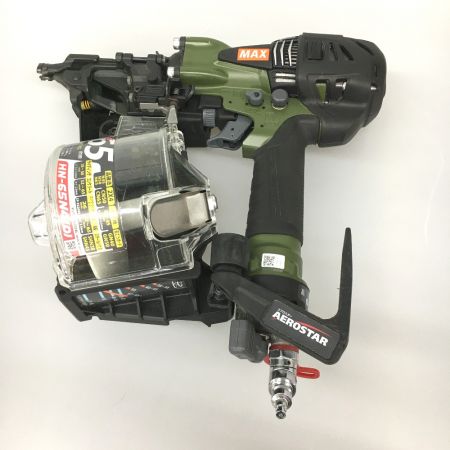  MAX マックス エア釘打ち 高圧 65mm 限定色 HN-65N4 グリーン (ケース付)