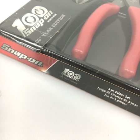  Snap-on スナップオン 100th YEAR EDITION プライヤー3点セット PL306ACFO レッド