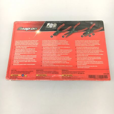  Snap-on スナップオン 100th YEAR EDITION プライヤー3点セット PL306ACFO レッド