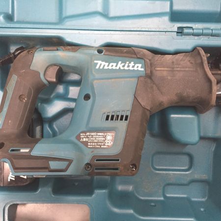  MAKITA マキタ 18V 充電式レシプロソー 充電器 バッテリー1個　（充電回数14回） ケース付 JR188D ブルー