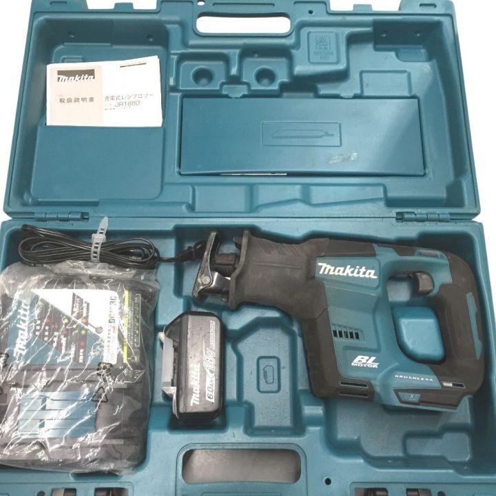 MAKITA マキタ 18V 充電式レシプロソー 充電器 バッテリー1個 （充電回数14回） ケース付 JR188D｜中古｜なんでもリサイクルビッグバン