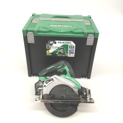 △△ HiKOKI ハイコーキ コードレス丸のこ 36v 165mm C3606DA(SK) グリーン 充電器・充電池2個・ケース付 Sランク