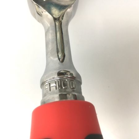  Snap-on スナップオン 3/8dr 100ギア ソフトグリップラチェット FH100 レッド