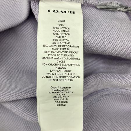  COACH コーチ エッセンシャル フーディー シグネチャー Lサイズ C8784 ラベンダー